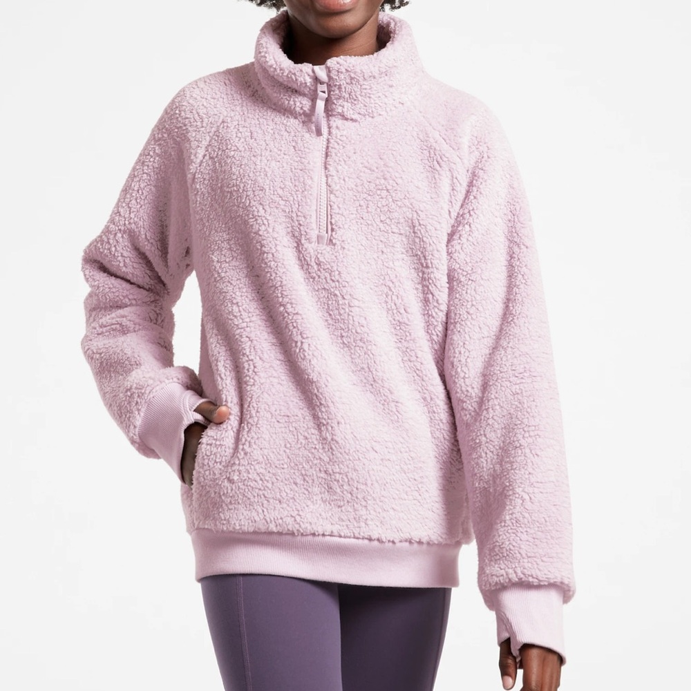 Athleta Girl So Snug Sherpa Half Zip